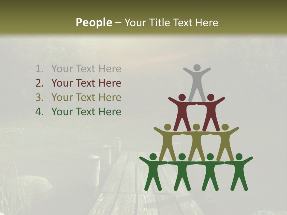 Pejza Kolorowy Most PowerPoint Template