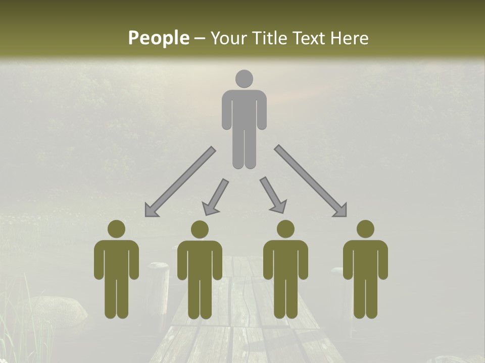 Pejza Kolorowy Most PowerPoint Template