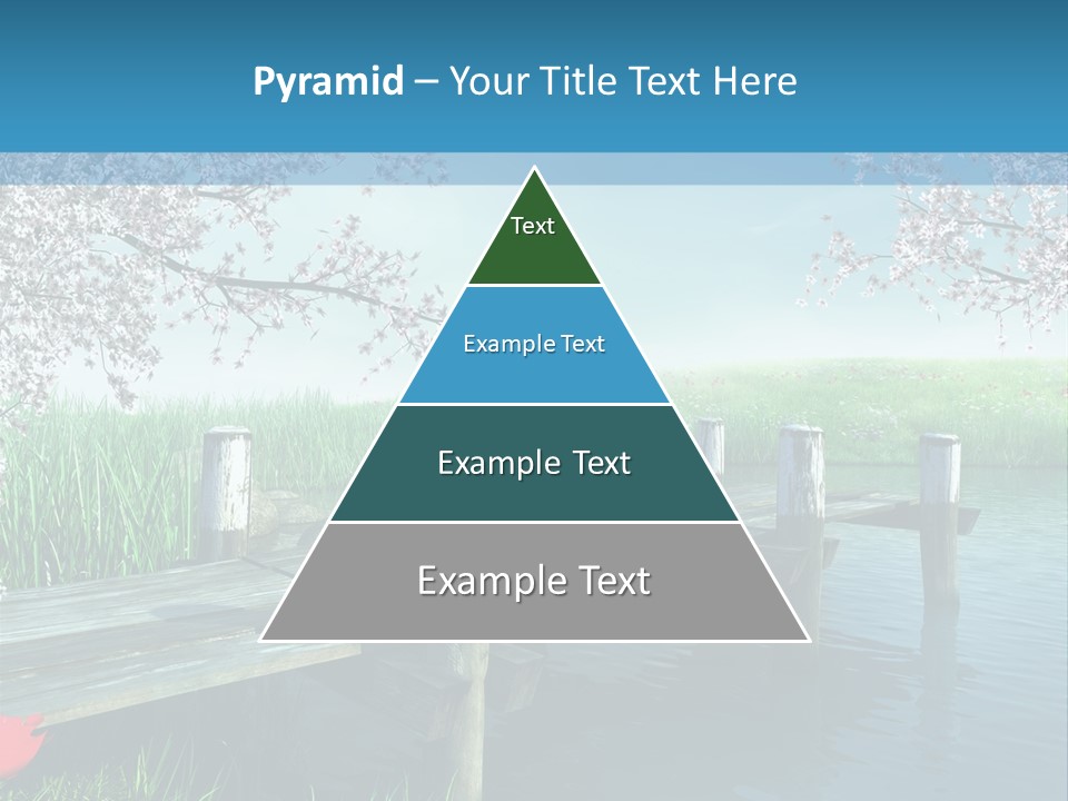 Ilustracja Pora Roku Molo PowerPoint Template