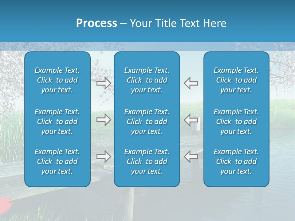 Ilustracja Pora Roku Molo PowerPoint Template