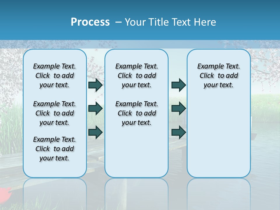 Ilustracja Pora Roku Molo PowerPoint Template
