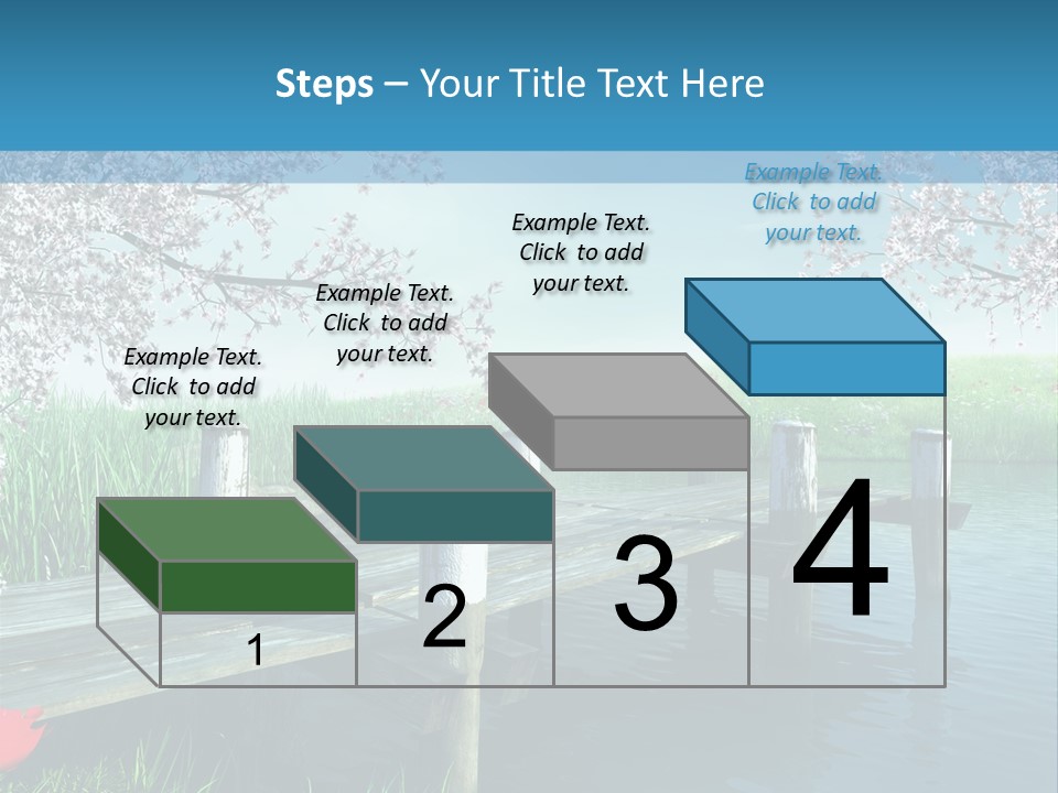 Ilustracja Pora Roku Molo PowerPoint Template