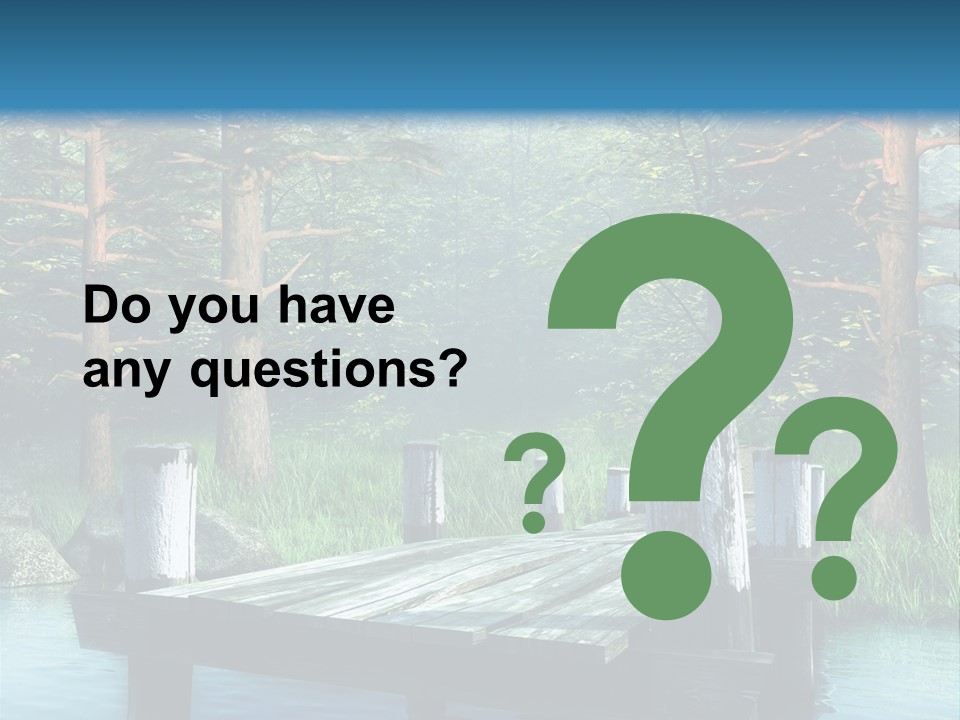 Sosna Drewniany Niebieski PowerPoint Template