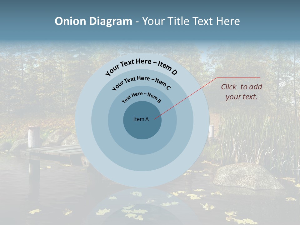 Las Drewniany Woda PowerPoint Template