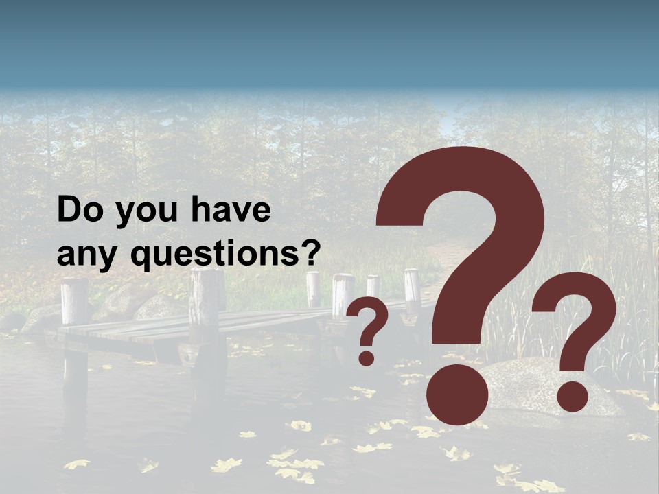 Las Drewniany Woda PowerPoint Template