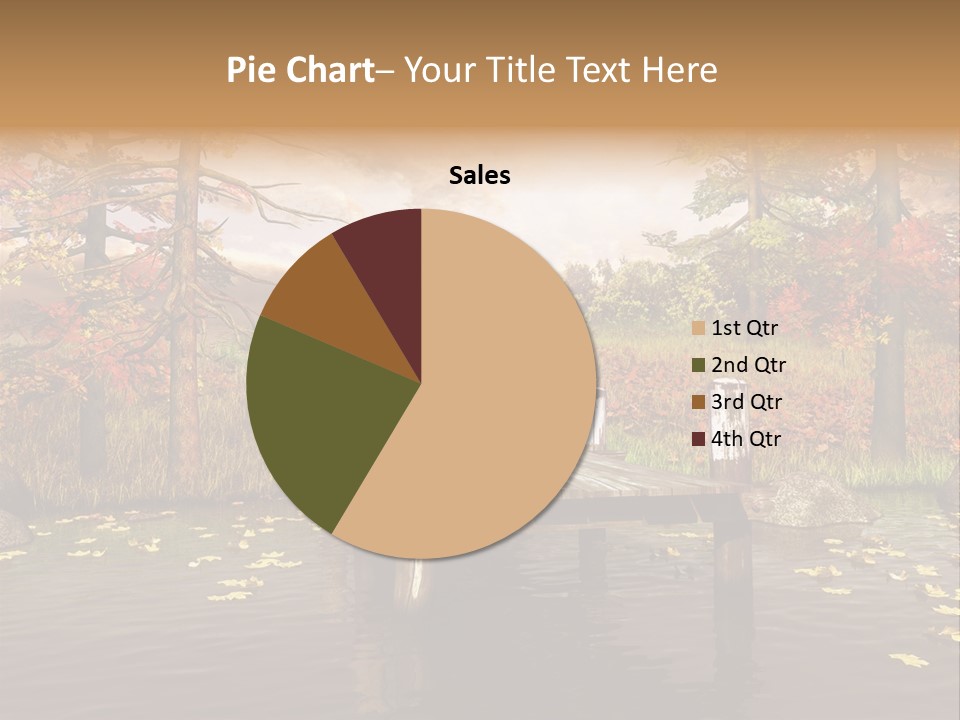 Czerwony Kolorowy Molo PowerPoint Template