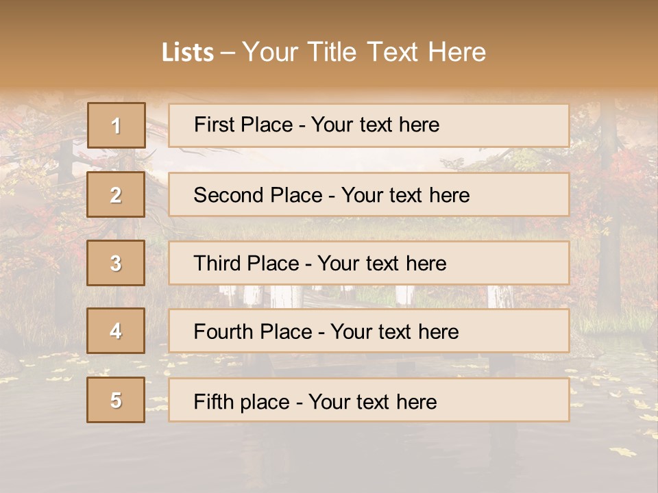 Czerwony Kolorowy Molo PowerPoint Template