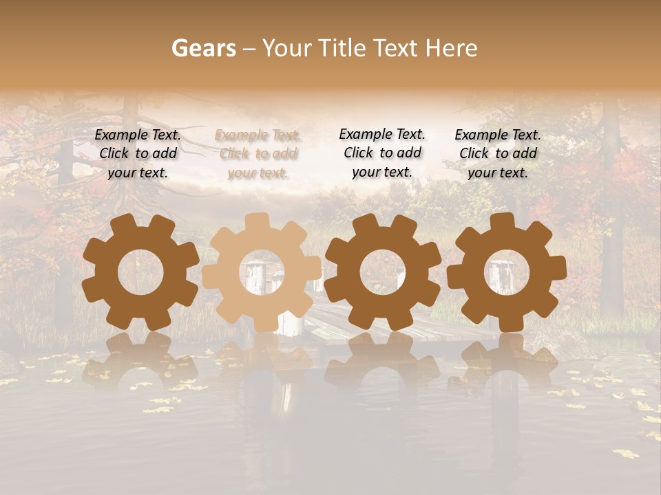 Czerwony Kolorowy Molo PowerPoint Template