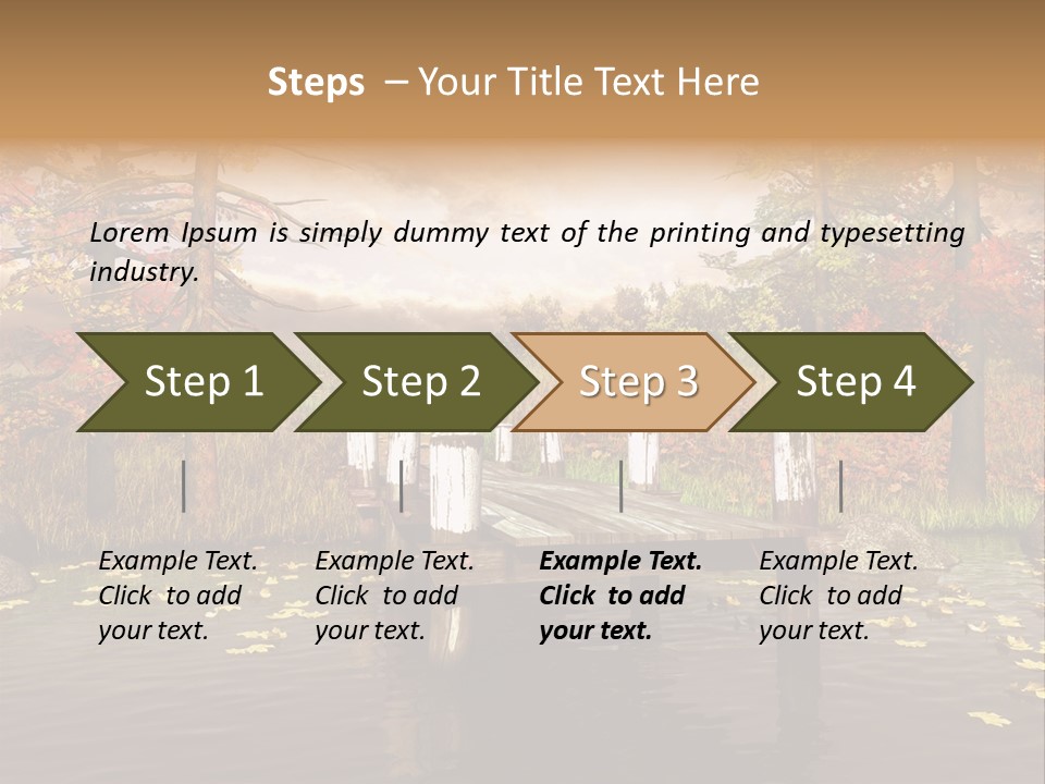 Czerwony Kolorowy Molo PowerPoint Template