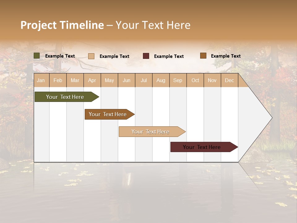 Czerwony Kolorowy Molo PowerPoint Template