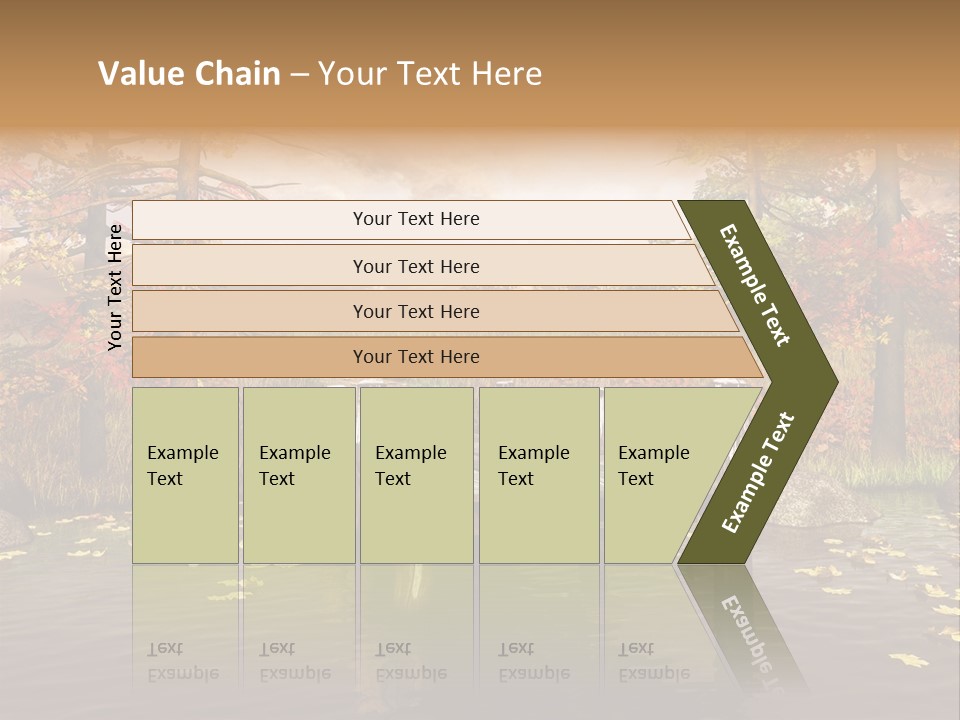 Czerwony Kolorowy Molo PowerPoint Template