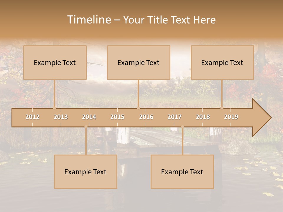 Czerwony Kolorowy Molo PowerPoint Template
