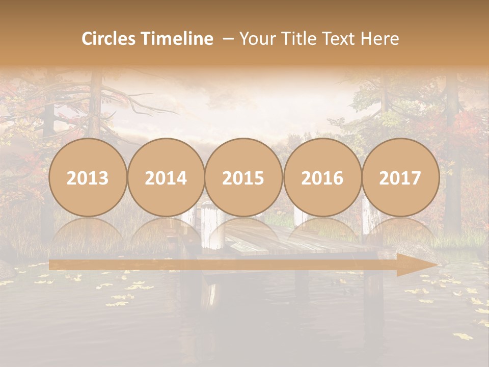 Czerwony Kolorowy Molo PowerPoint Template