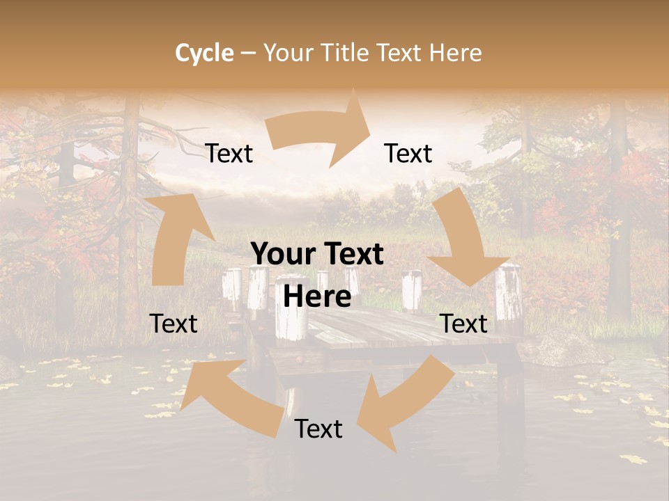 Czerwony Kolorowy Molo PowerPoint Template