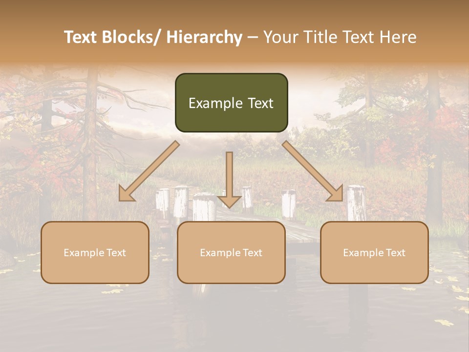 Czerwony Kolorowy Molo PowerPoint Template