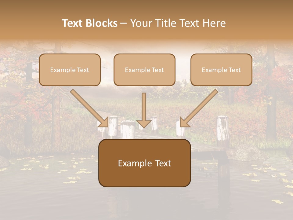 Czerwony Kolorowy Molo PowerPoint Template