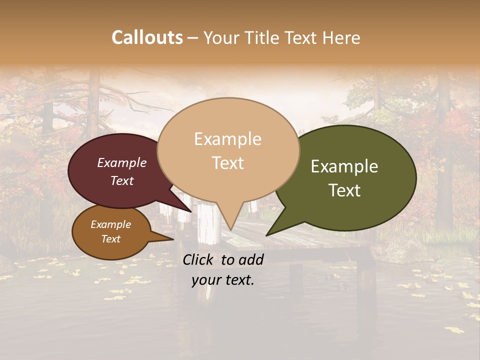 Czerwony Kolorowy Molo PowerPoint Template