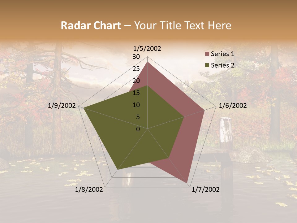 Czerwony Kolorowy Molo PowerPoint Template