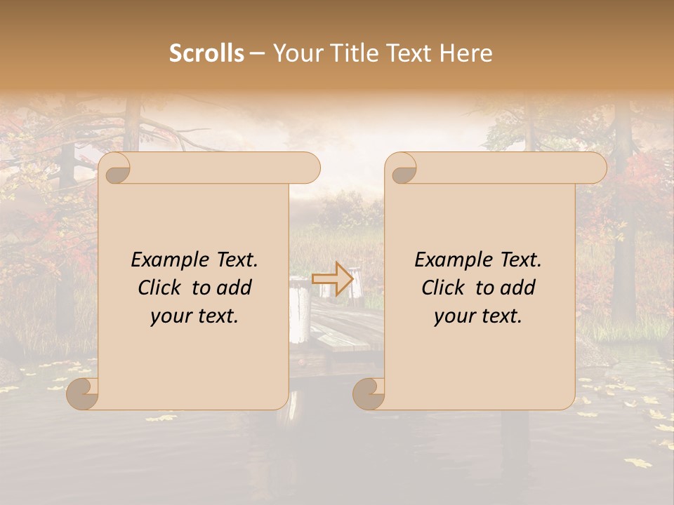 Czerwony Kolorowy Molo PowerPoint Template