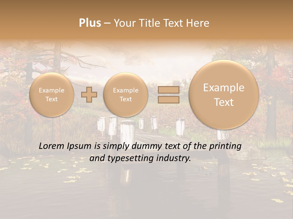 Czerwony Kolorowy Molo PowerPoint Template