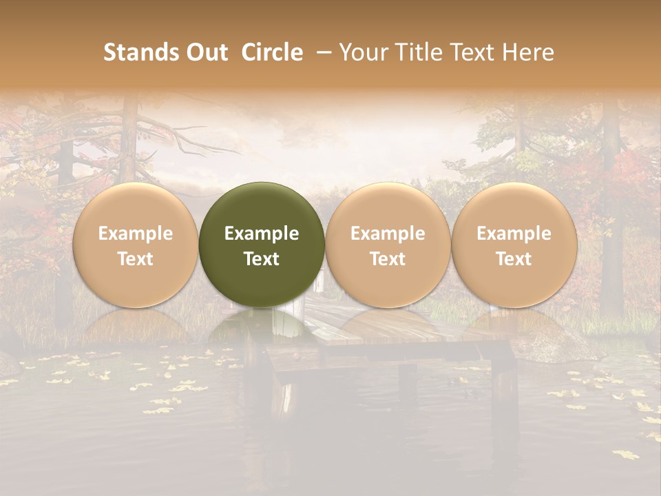 Czerwony Kolorowy Molo PowerPoint Template