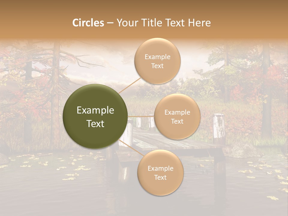 Czerwony Kolorowy Molo PowerPoint Template