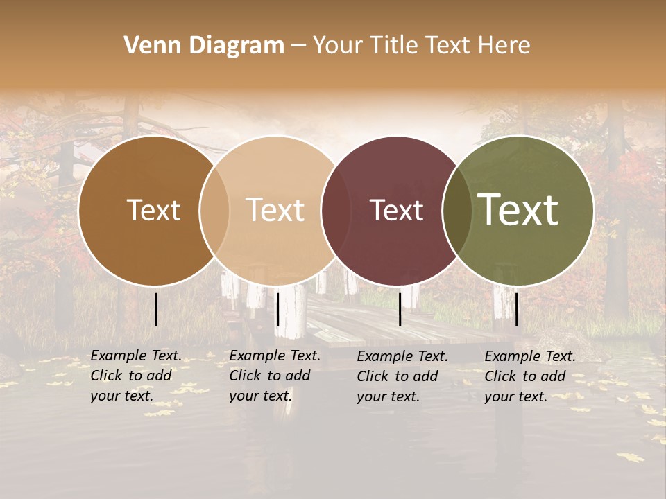 Czerwony Kolorowy Molo PowerPoint Template