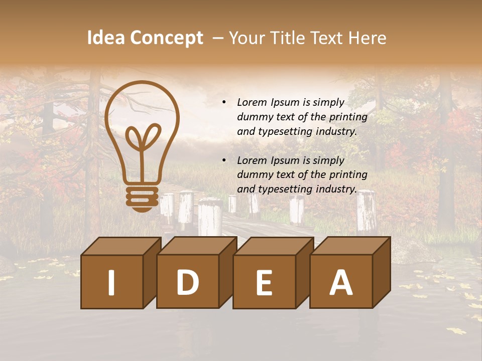 Czerwony Kolorowy Molo PowerPoint Template