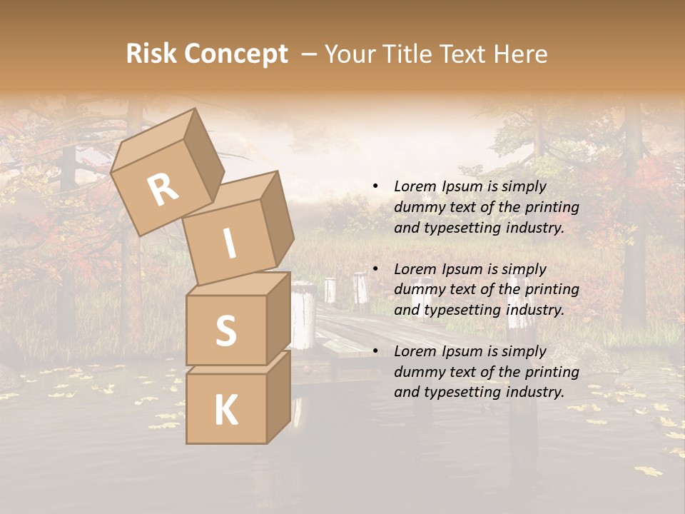 Czerwony Kolorowy Molo PowerPoint Template