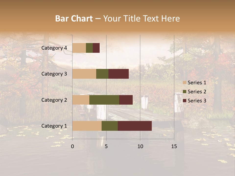 Czerwony Kolorowy Molo PowerPoint Template