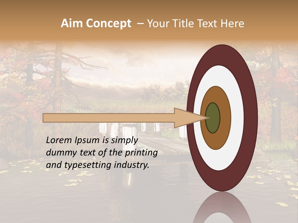 Czerwony Kolorowy Molo PowerPoint Template