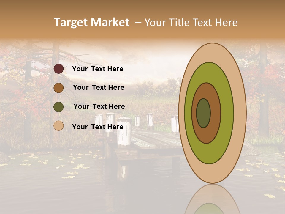 Czerwony Kolorowy Molo PowerPoint Template