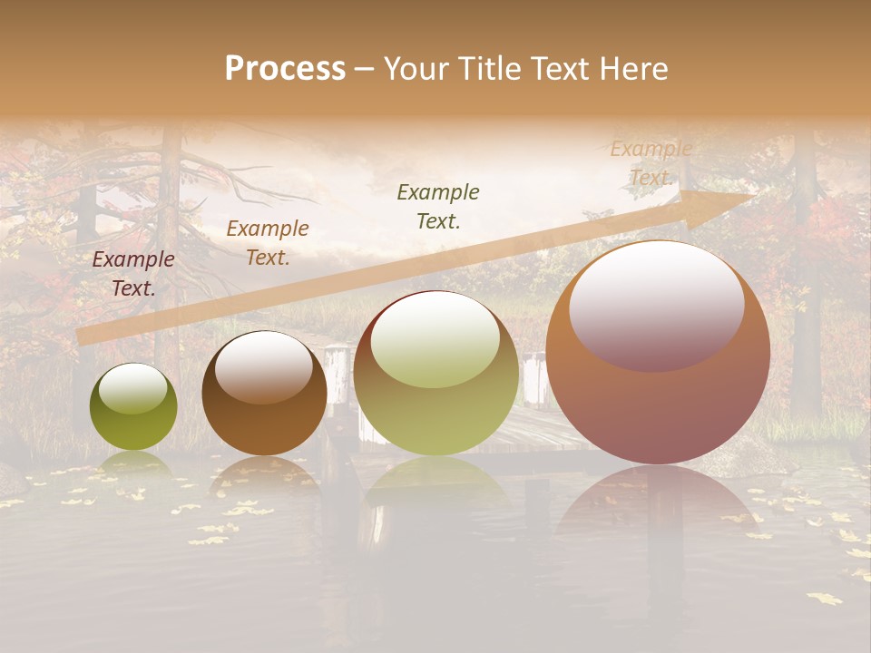 Czerwony Kolorowy Molo PowerPoint Template