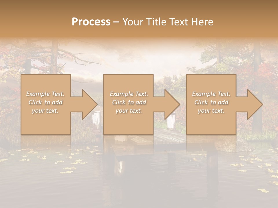 Czerwony Kolorowy Molo PowerPoint Template