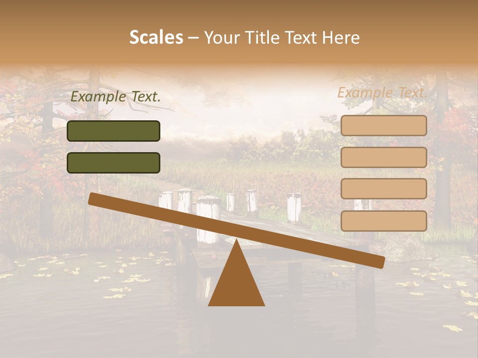 Czerwony Kolorowy Molo PowerPoint Template