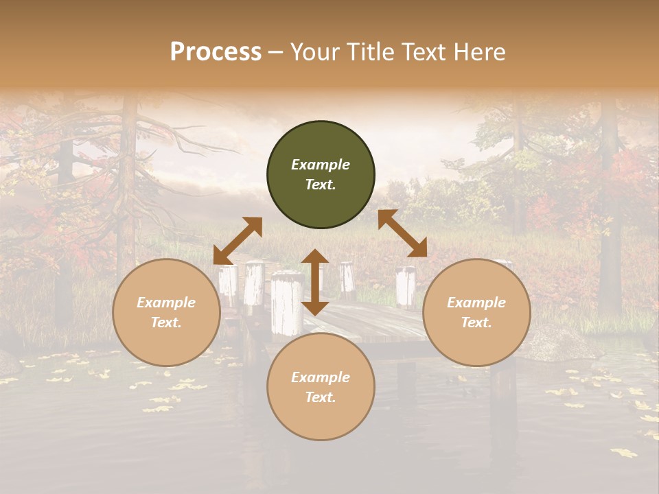 Czerwony Kolorowy Molo PowerPoint Template