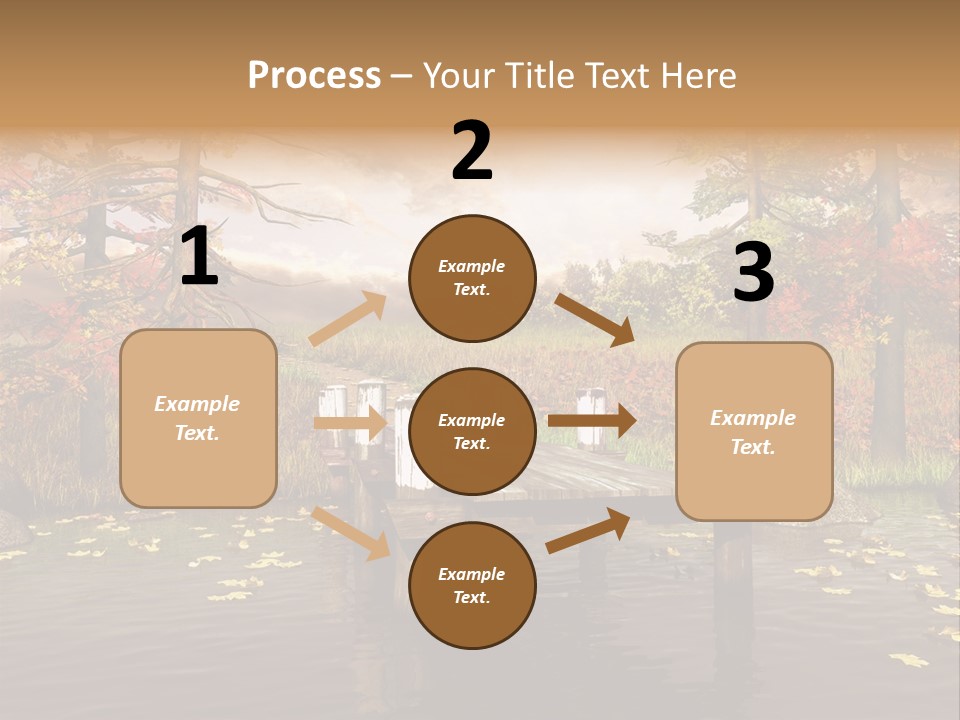 Czerwony Kolorowy Molo PowerPoint Template