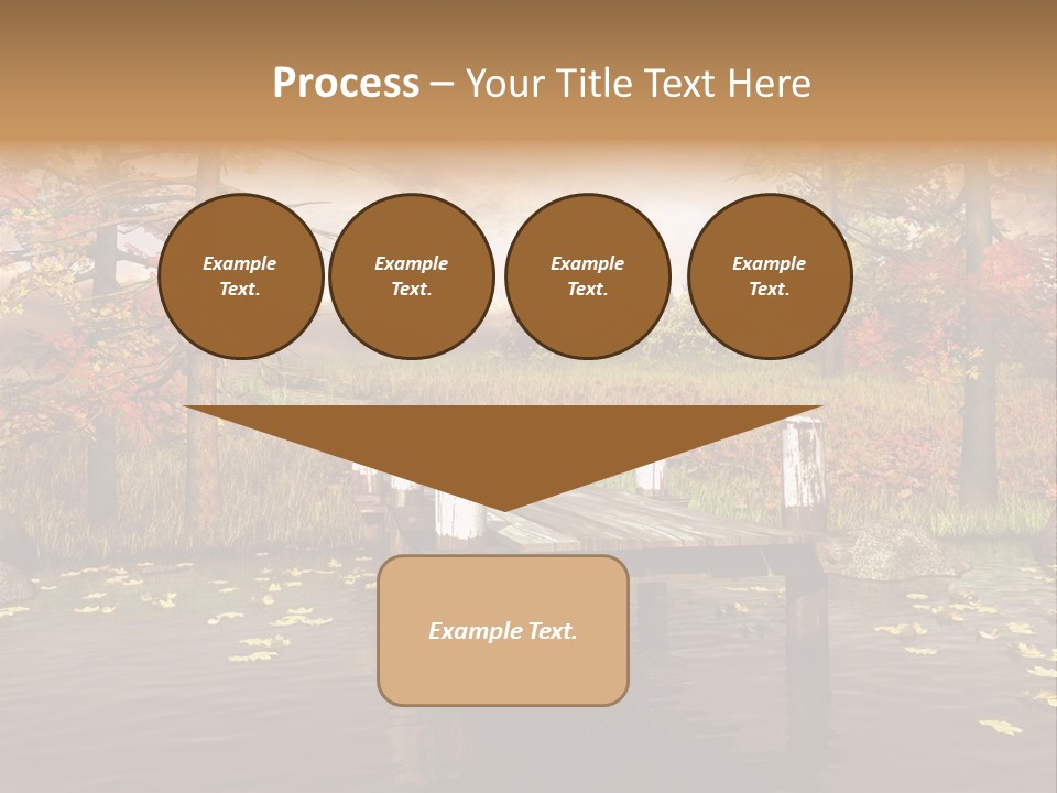Czerwony Kolorowy Molo PowerPoint Template