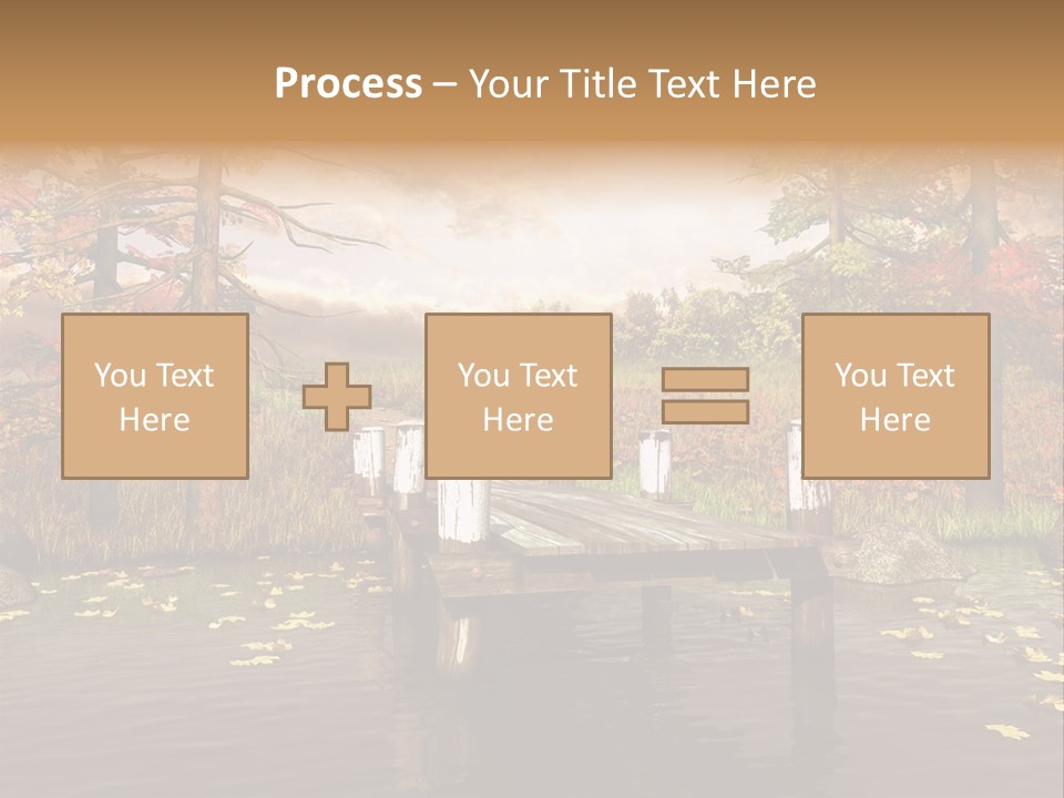 Czerwony Kolorowy Molo PowerPoint Template
