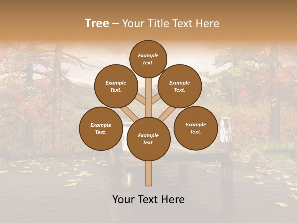 Czerwony Kolorowy Molo PowerPoint Template