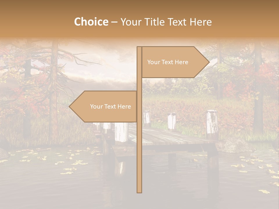 Czerwony Kolorowy Molo PowerPoint Template