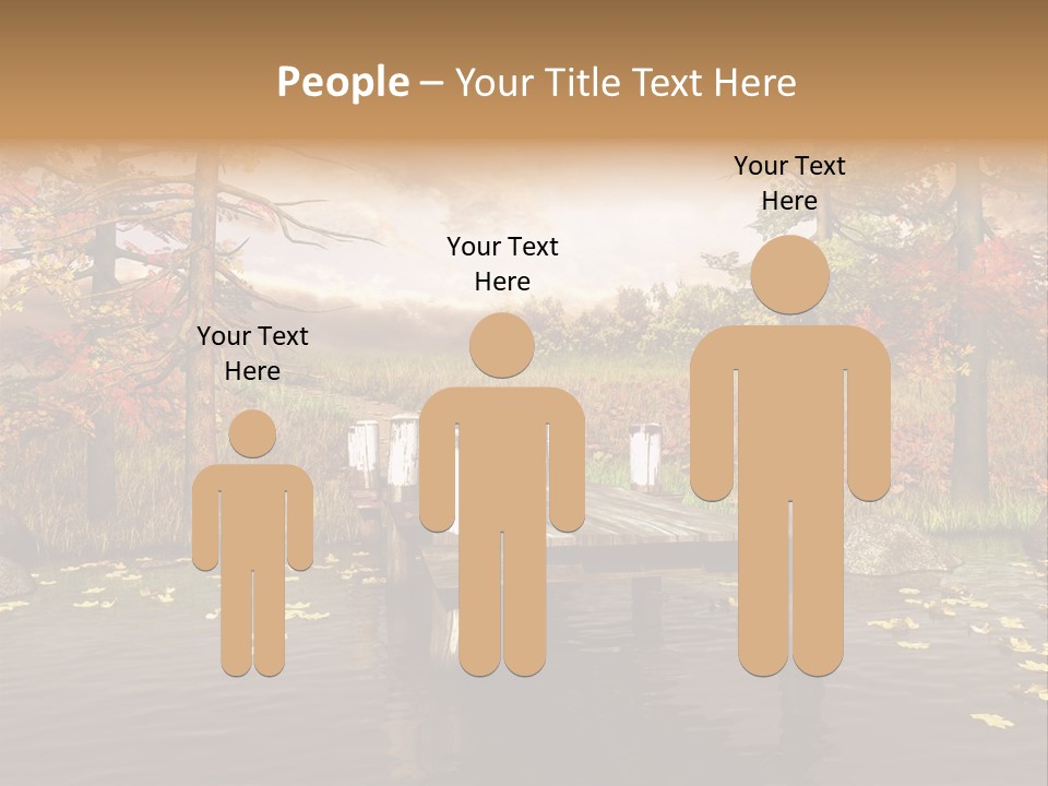 Czerwony Kolorowy Molo PowerPoint Template