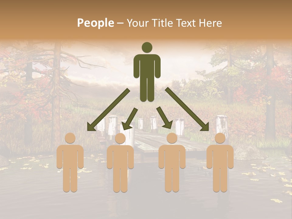 Czerwony Kolorowy Molo PowerPoint Template