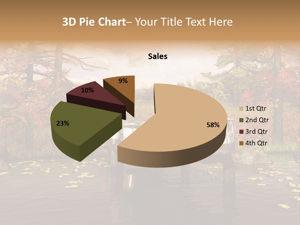 Czerwony Kolorowy Molo PowerPoint Template