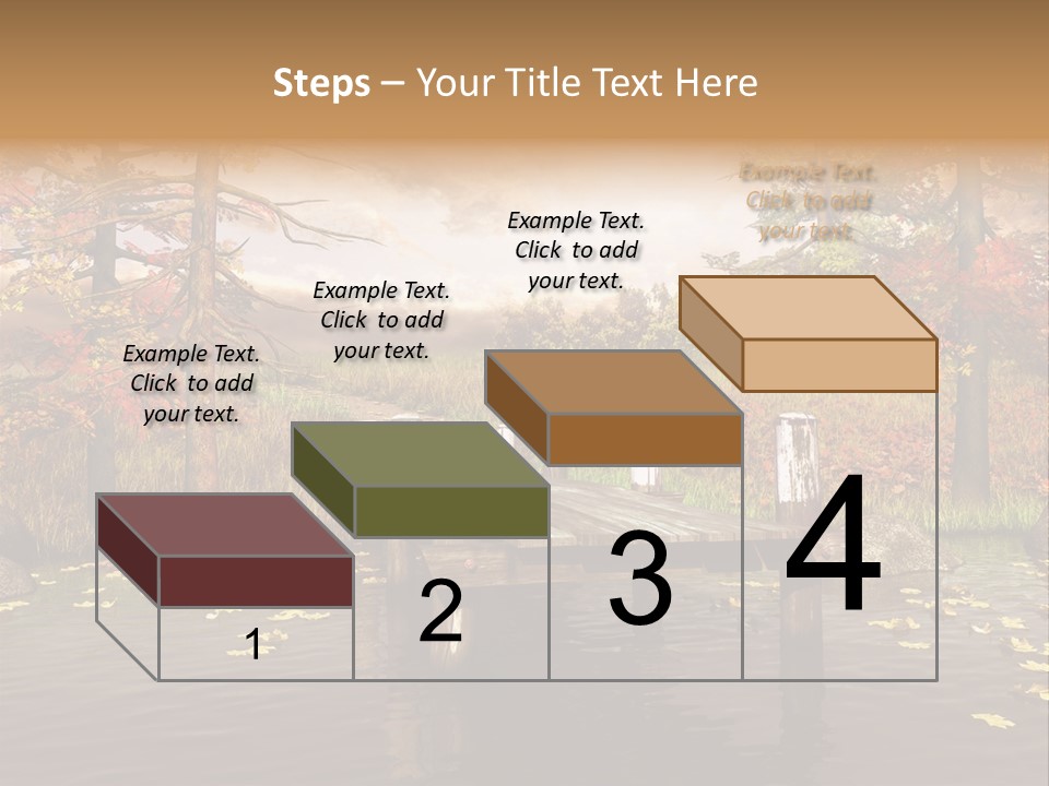 Czerwony Kolorowy Molo PowerPoint Template