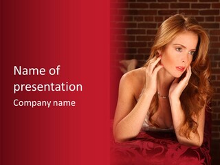 Seductive  Beauty PowerPoint Template