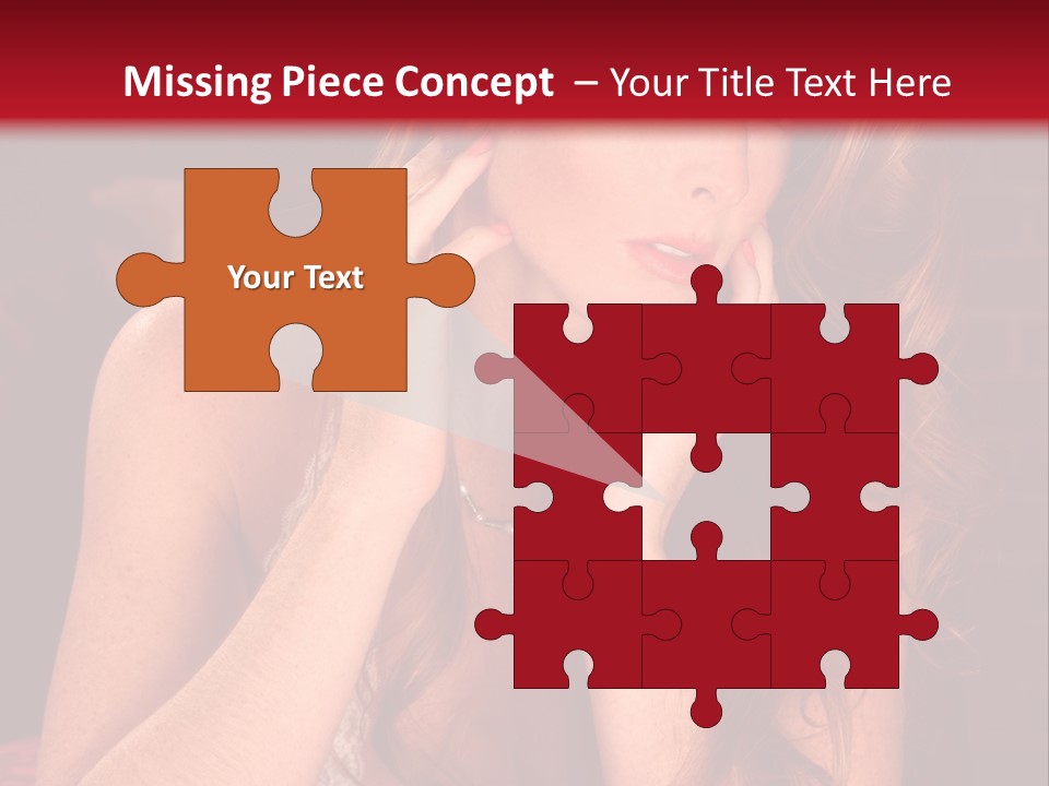 Seductive  Beauty PowerPoint Template