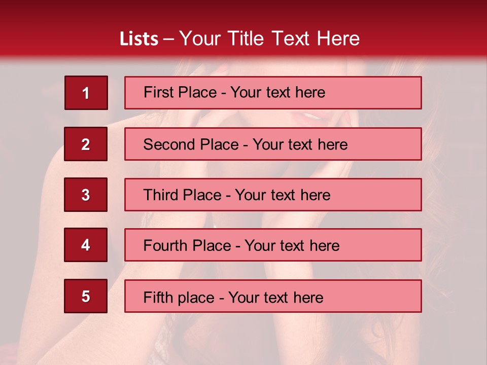 Seductive  Beauty PowerPoint Template