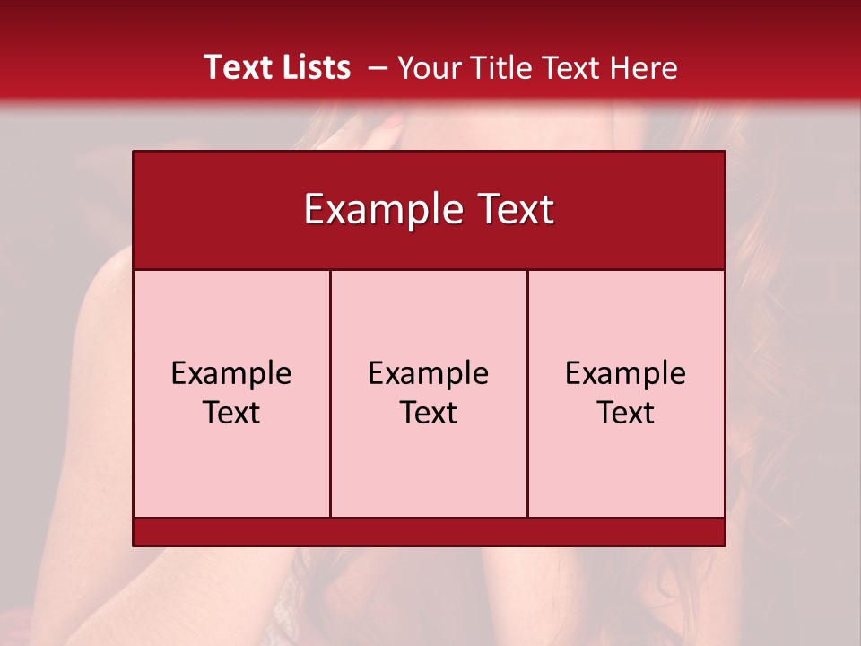 Seductive  Beauty PowerPoint Template