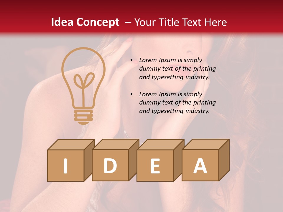 Seductive  Beauty PowerPoint Template